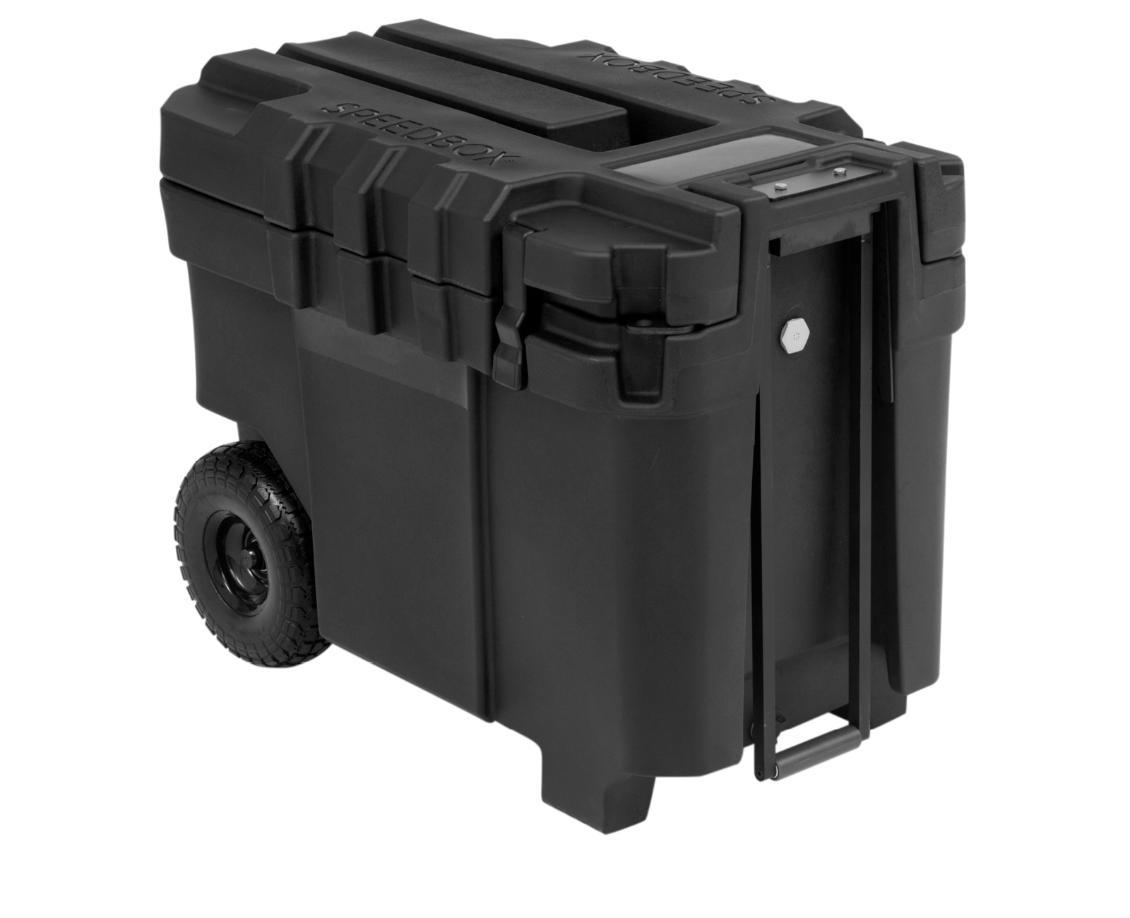 40 Gal Latching Black Plastic Storage Tote Box - HART Tools